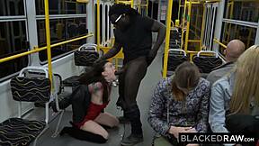 Her boyfriend's away so this brunette flirts hard with big black cock