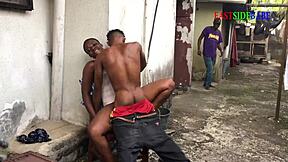 our landlord's daughter begged for outdoor fuck with me n my big black cock guy