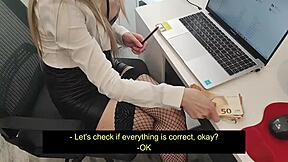 Busty Boss Delivers Intense POV Blowjob in Office Frenzy