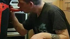 pegging boyfriend's ass to mouth in kitchen, field, and bathroom thrills