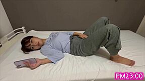 Solo Anime Girl's Intense Nightly Masturbation Routine Before Bed