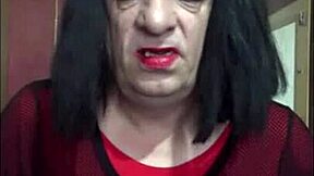 Think this shy bisexual crossdresser can fill himself completely?