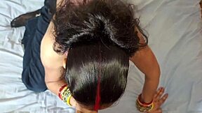 Married Man Strips Girl for Hindi Dirty Talk Bedroom Pounding