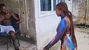 wanna watch me creampie my pretty neighbor outside?