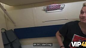 Young Redhead Teen's Wild Anal Fuck with Stranger on Train