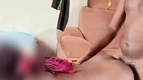 Big Daddy's Hairy Black Monster Cock Pounds Pussy After Rent!