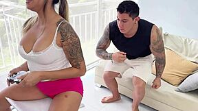 oops my busty stepsister accidentally sat on my lap and she ended up enjoying the whole surprise moment