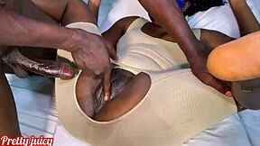 my ebony toto craves more deep fucking from that sweet big black cock pounding my natural tits body