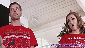 hey bro suck my cock first then fuck me hard at christmas