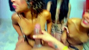 pov big cock facefucks three submissive latinas deepthroat sloppy spit