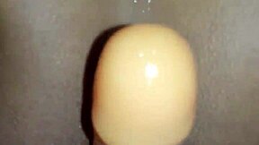 wife riding wild on huge dildo anal toy fuck!!