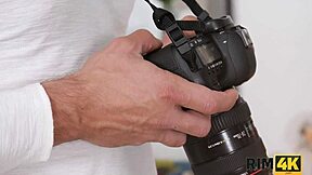 Remarkable blonde chick poses then rims ass licks before blowjob facial