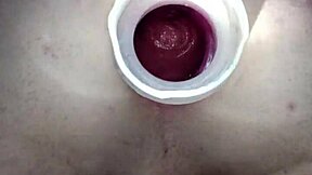 her gaping asshole stretched wide open for deep anal insertion and assfucking pleasure