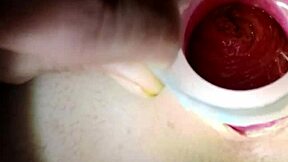 her gaping asshole stretched wide open for deep anal insertion and assfucking pleasure