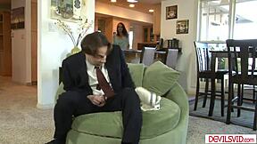 perv old man fucks stepdaughter's bff shaved pussy