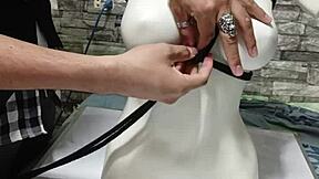 I guide you through BDSM tutorial tying peruvian breasts step by step