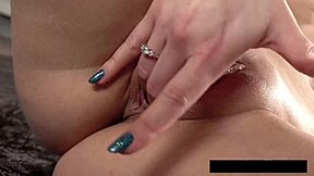blonde teases swollen pussy with buttplug dildo fingering show