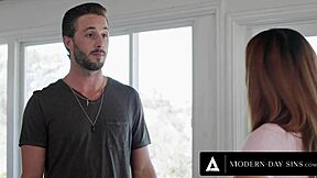 Modern-Day Sins: Nicole Doshi's Big Tits Roughed in Doggystyle Facial by Angry Roommate