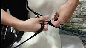I guide you through BDSM tutorial tying peruvian breasts step by step