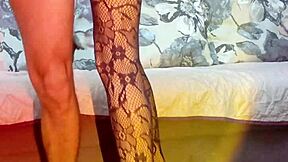 Erotic Slender Milf Rides Cock In Stockings