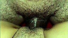 chilean couple's intimate pov creampie on her wet venus mound