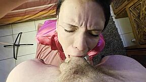 slut gulps morning coffee cum cream??