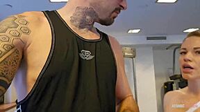 Gym training steve mori turns into first-time pussy fuck without danika wet orgasm
