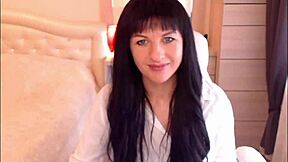 Small tit brunette helga muah jessy strips lingerie stockings teases rips clothes sexy