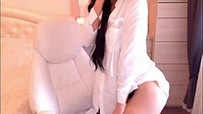 Small tit brunette helga muah jessy strips lingerie stockings teases rips clothes sexy