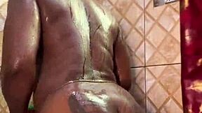 Ebony Amateur Takes Massive Creampie After Outdoor Golden Shower Drenching
