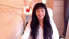 Small tit brunette helga muah jessy strips lingerie stockings teases rips clothes sexy