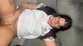 Stressed Stepdaughter Unloads on Stepdad's Cock After School