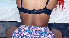 African ebony shakes big ass dancing wild