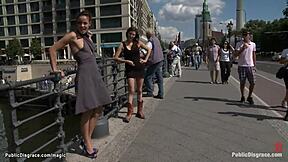 german babe bound and humiliated publicly on streets