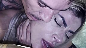 Bodybuilder fists hairy big pussy in 50 interracial homemade kama sutra positions