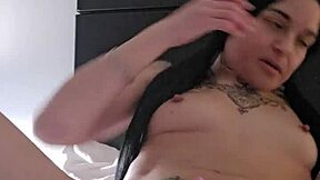 Emy angel gropes and grinds hard on her throbbing toy