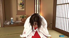 mature asian granny milf licks ass slurps cock swallows thick cum load