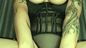 Cum on my juicy big tits redhead babe begs in pov