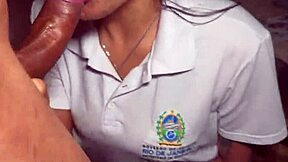 Stressed Stepdaughter Unloads on Stepdad's Cock After School