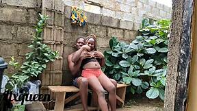 Best Friends Threesome Bent Over Doggystyle Rain Cum Facial