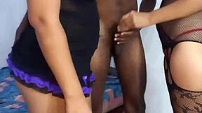 yo these horny teen students go wild on bbc bartender sucking cum from pussy... total fail!