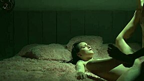 blue eyed brunette wife rides my huge cock like wild amazon on bed