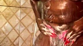 Ebony Amateur Takes Massive Creampie After Outdoor Golden Shower Drenching