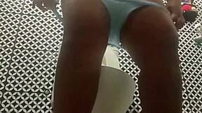 damn curvy ebony wife got so horny in church bathroom craving huge cock now