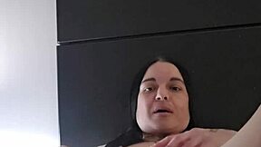 Emy angel gropes and grinds hard on her throbbing toy