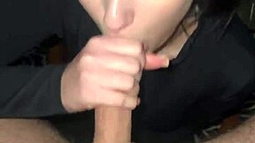 shove big load down her throat she gags swallows it all