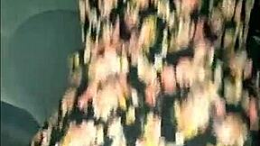 ebony couple bends over car doggystyle homemade