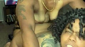 bbw ebony faces twist in intense doggystyle pounding