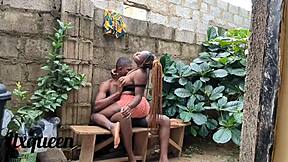 Best Friends Threesome Bent Over Doggystyle Rain Cum Facial