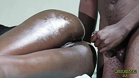 ebony babe takes anal creampies doggystyle missionary spooning homemade